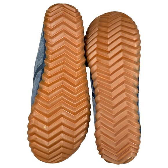 Womens Sorel Denim Shoes Size 9.5 Handcrafted Plimsoll Blue Sunburst Slip On - Picture 8 of 10